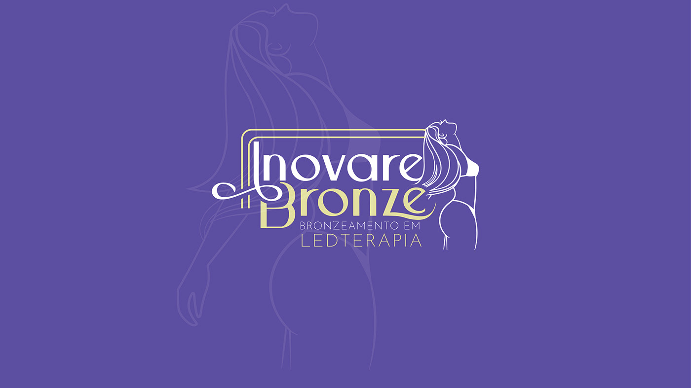 Logotipo logo identidadevisual visualidentity Logotype Drawing  bronze Bronzeamento tanning BRONZEAMENTO ARTIFICIAL
