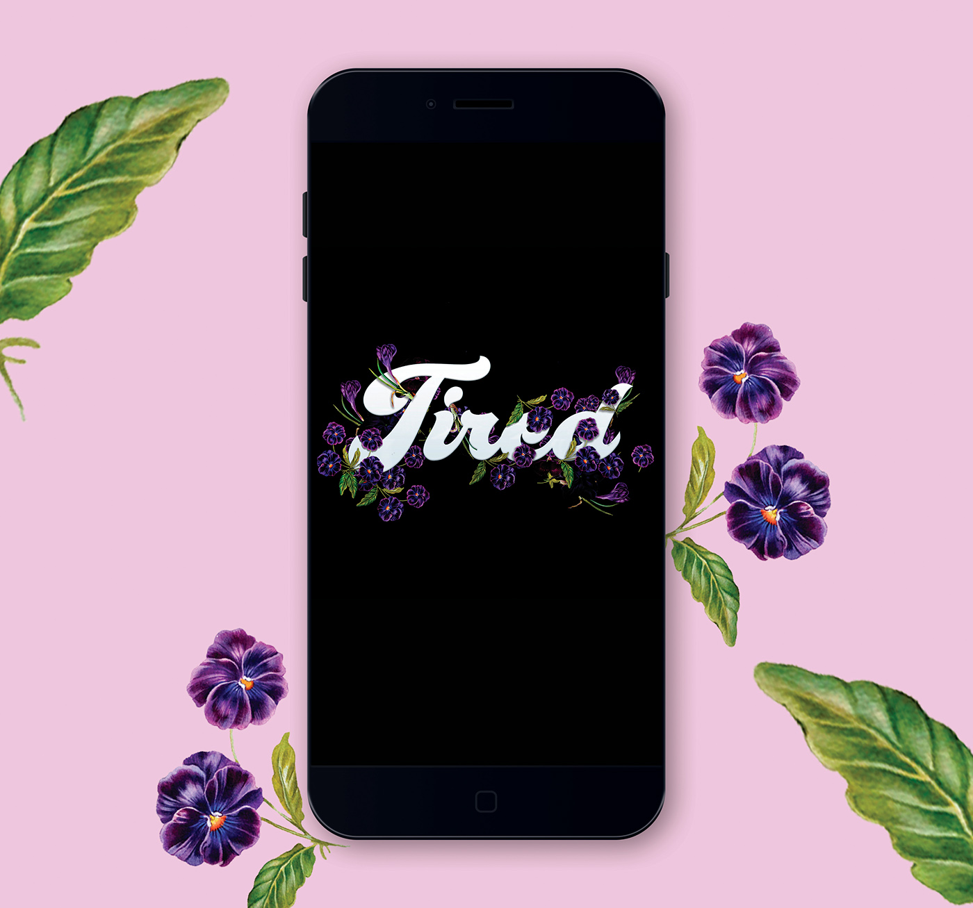 #tired #type #floral #flores #pink #pastel  #graphicDesign #diseñografico #Diseño #Botanical