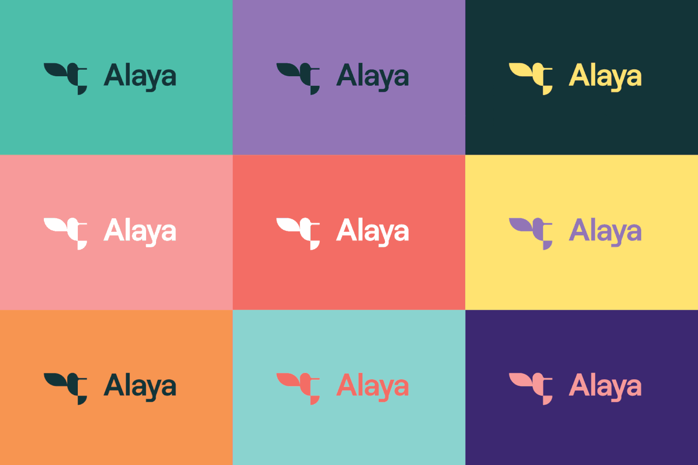 Alaya brand colorful enviroment ILLUSTRATION  logo rebranding Startup bird hummingbird