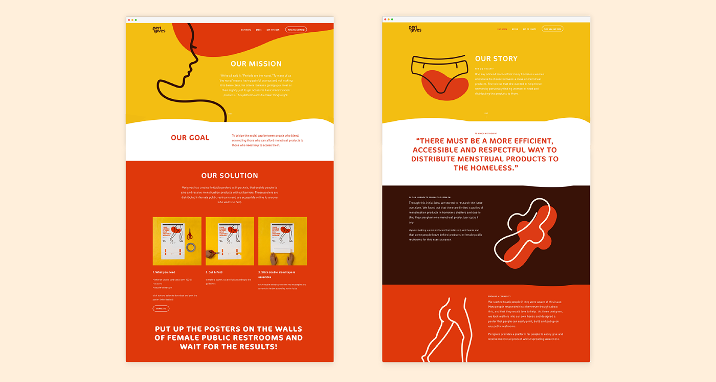 adobeawards graphicdesign servicedesign ArtDirection menstruation period deisgnsolutions homeless poster periodpoverty