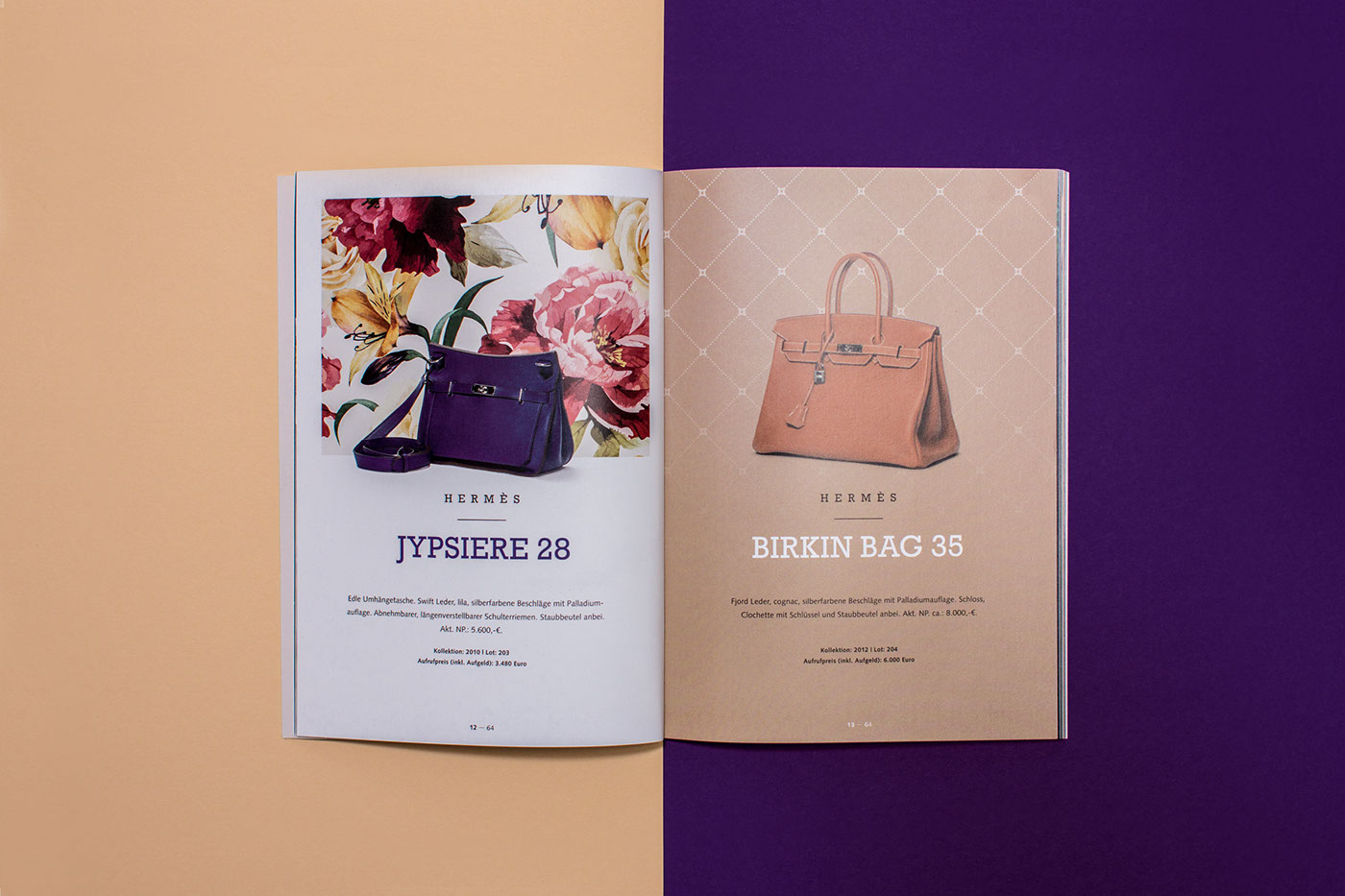 fresh luxury purple Noble brown Catalogue print