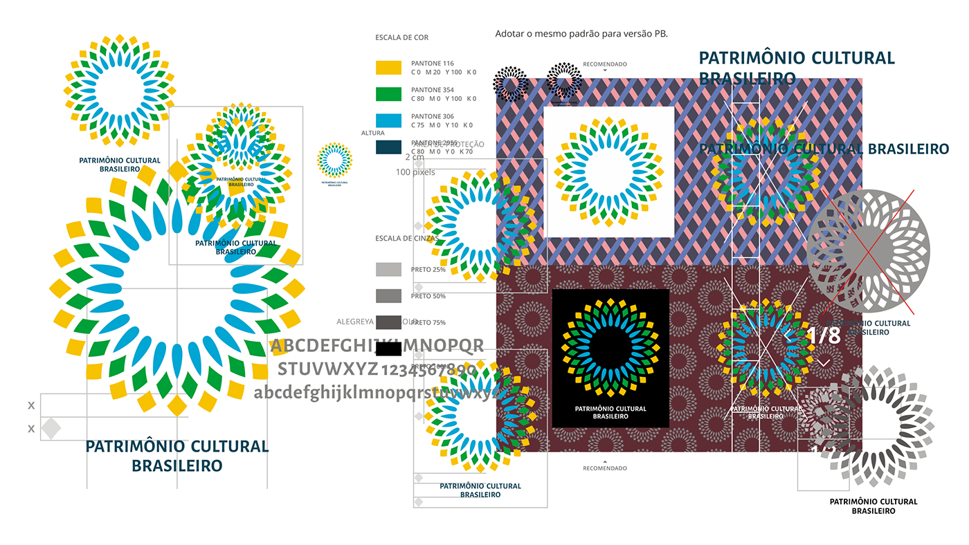 emblema patrimonio heritage Brasil iphan Mandala flor cultura culture "Graphic Design"