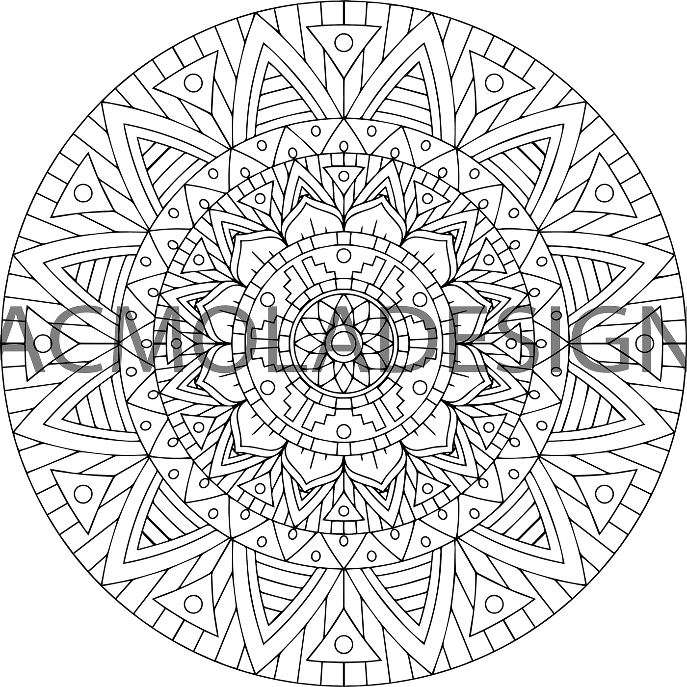Acmoladesign creative fabrica ILLUSTRATION  mandala tribal