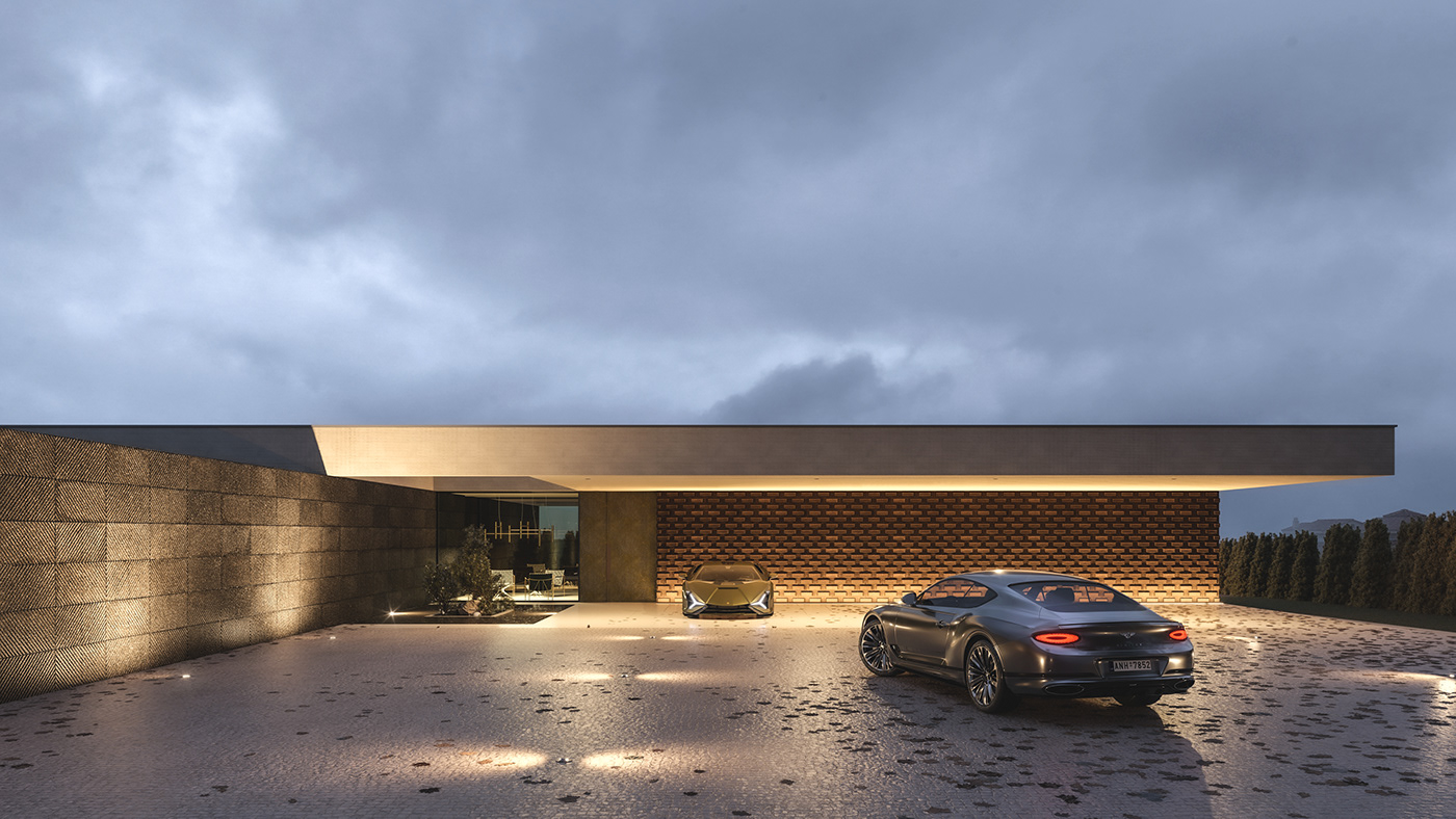 exterior architecture visualization Render 3ds max corona archviz CGI 3D luxury