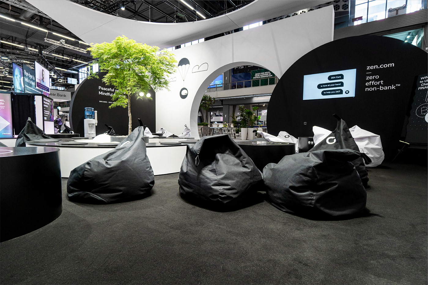3D 3ds max architect design detalis exhibition stand inspiration Render trade fair Tree 