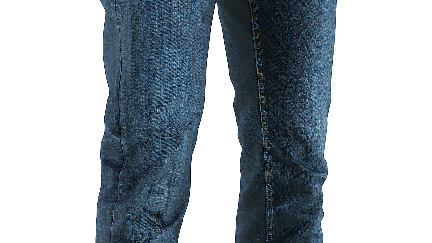 3D 3D model blue casual Clothing Denim fabric jeans mens pants