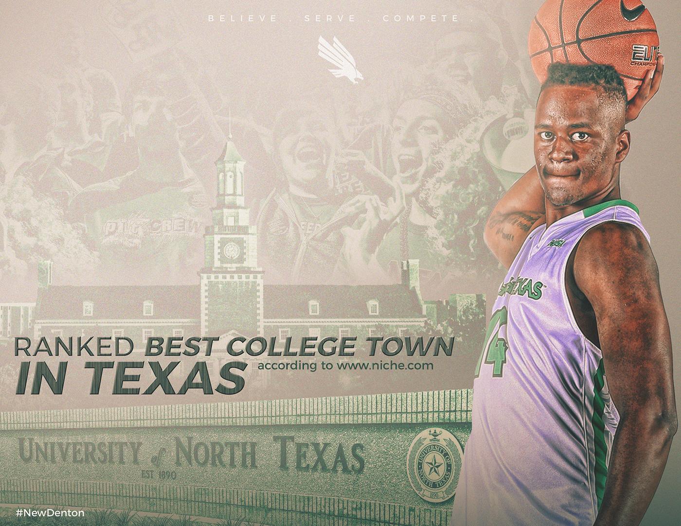 unt North Texas mean green College Basketball Sports Design Nike ESPN NCAA denton