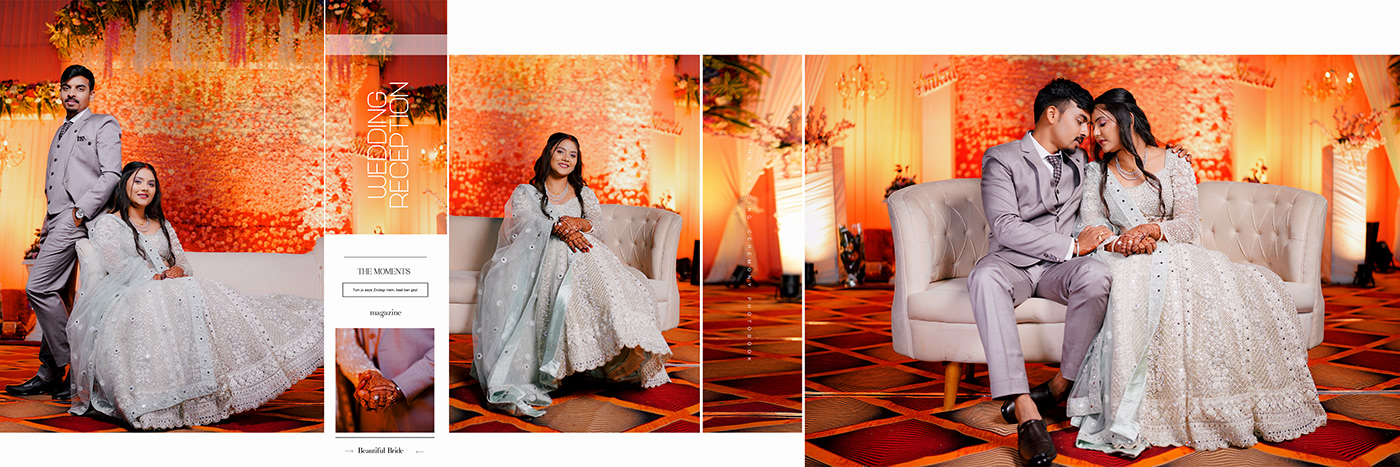 Album wedding Layout Design bride photoshop Photography 