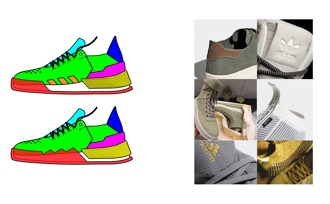 footwear adidas shoe 3d print sneakers student sketch Render sample yeezy