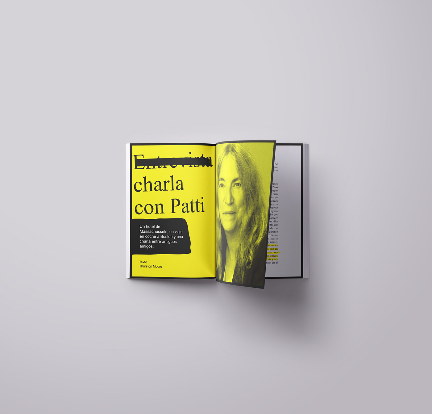 fanzine editorial design  Diseño editorial magazine Patti Smith music revista Autoedición editorial design