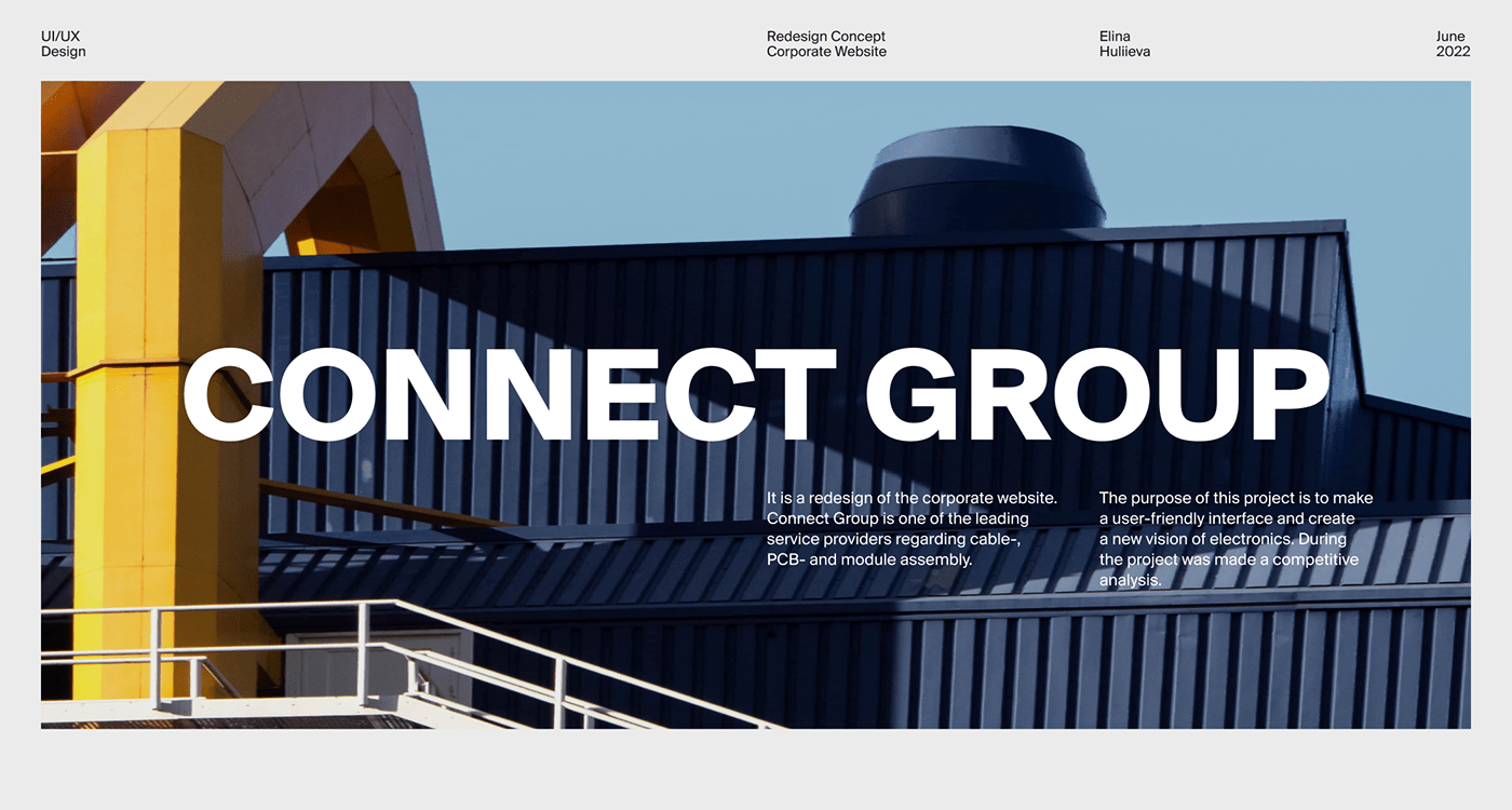 Adaptive concept corporate design UI UX design Website