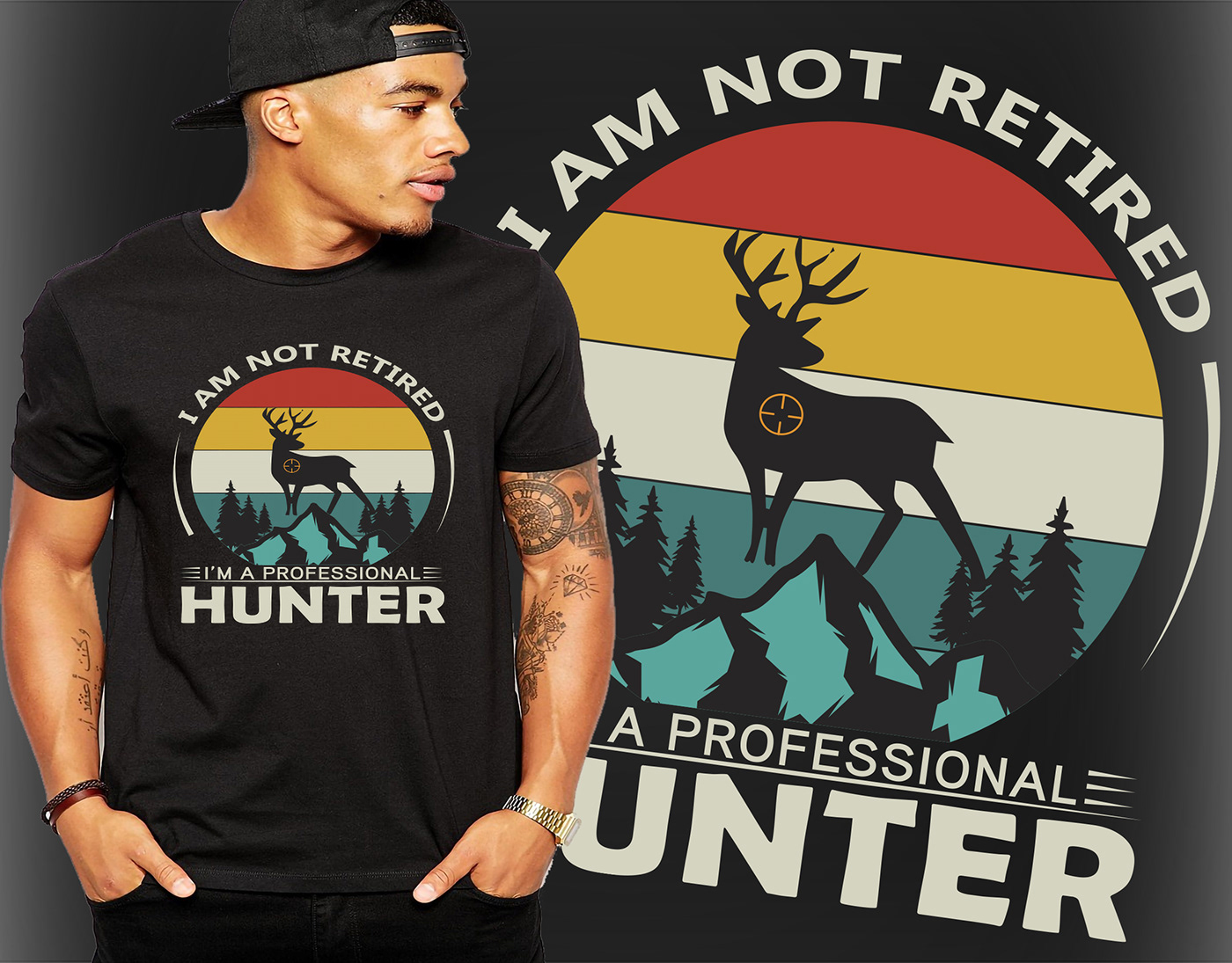 t shrit design adobe illustrator Hunting t shirt design hunter deer hunter apparel deer hunting t shirt hunting lover tshirt Hunting t shirt professional hunter