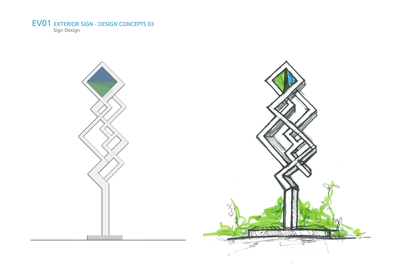 Urban Landscape strategy Landmark Environmental Graphic Design light design wayfinding Signage