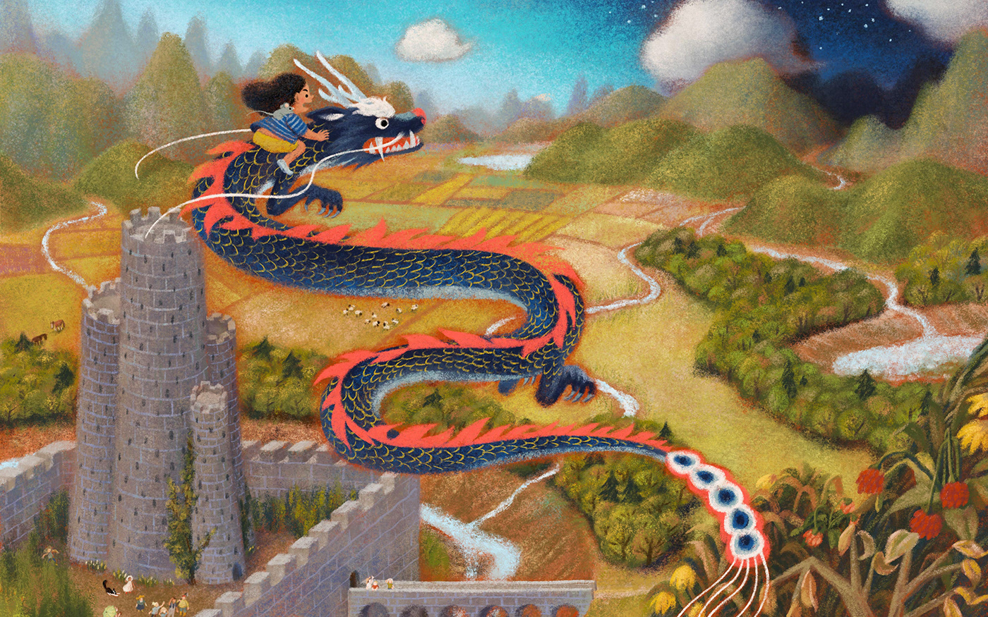adventure asian Character childrens book childrens illustration dragon fantasy kidlit Picture book VisDev