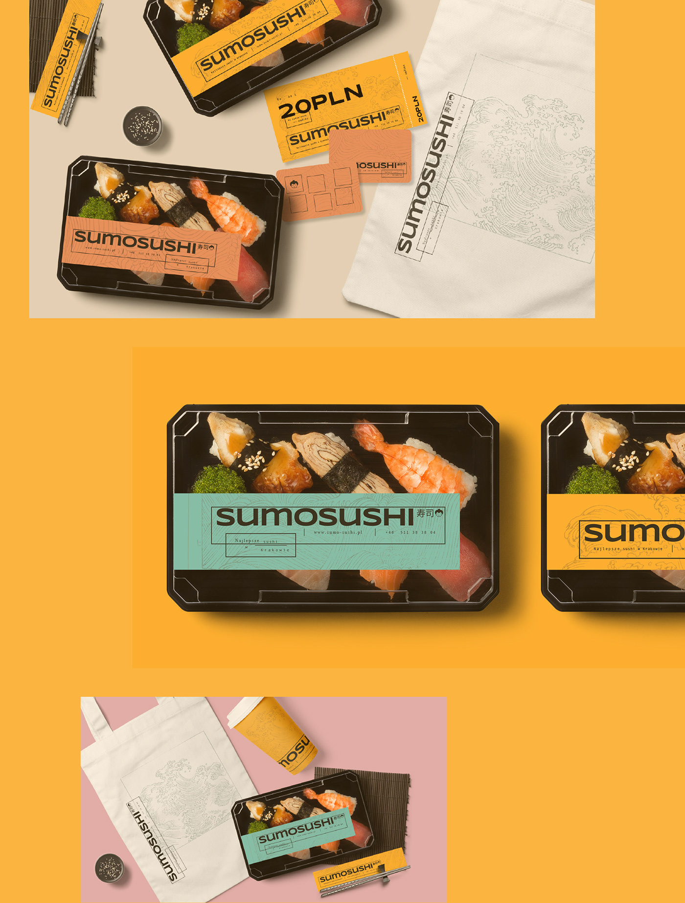 branding  CI identity logo rebranding Sushi