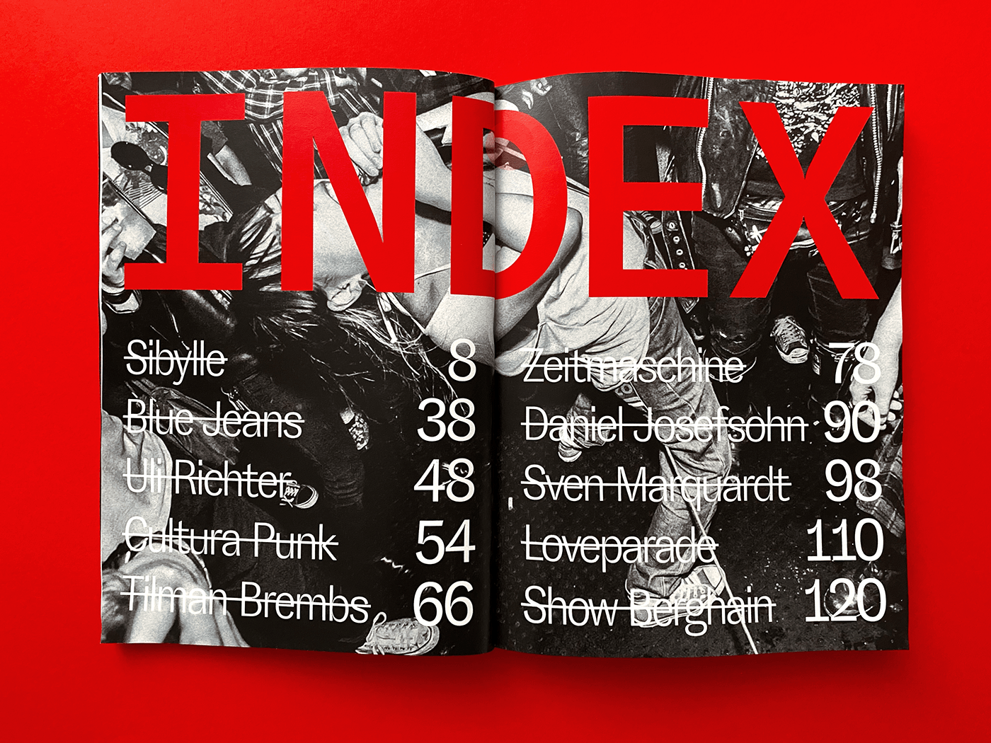berlin editorial design  graphicdesign magazine monospace Pubblication red typography   visual inspire