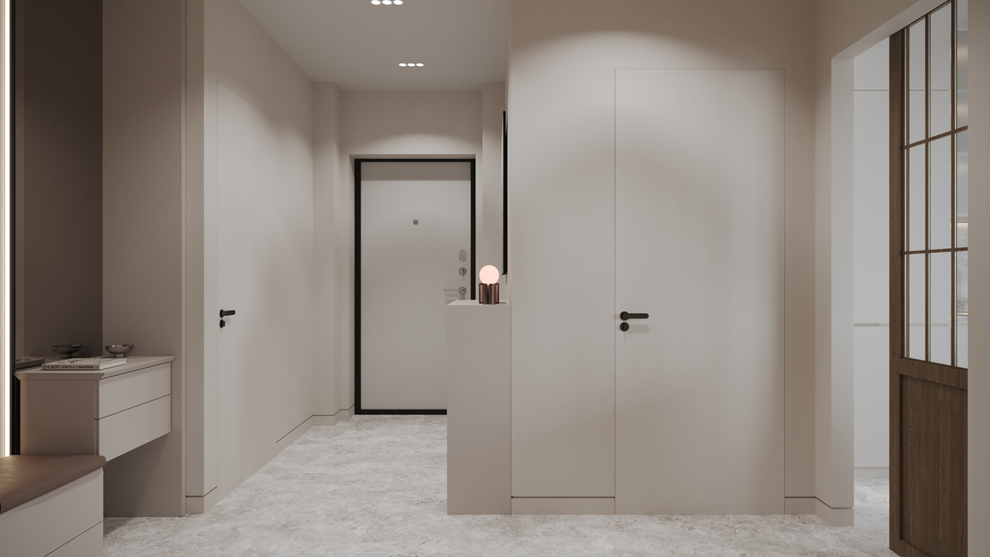 3d max photoshop interior design  design Staircase Hall 3D Visualization visualization crown render