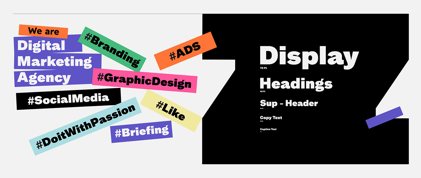 digital agency marketing   brand identity branding  typography   logo visual identity agency ILLUSTRATION  graphic design 