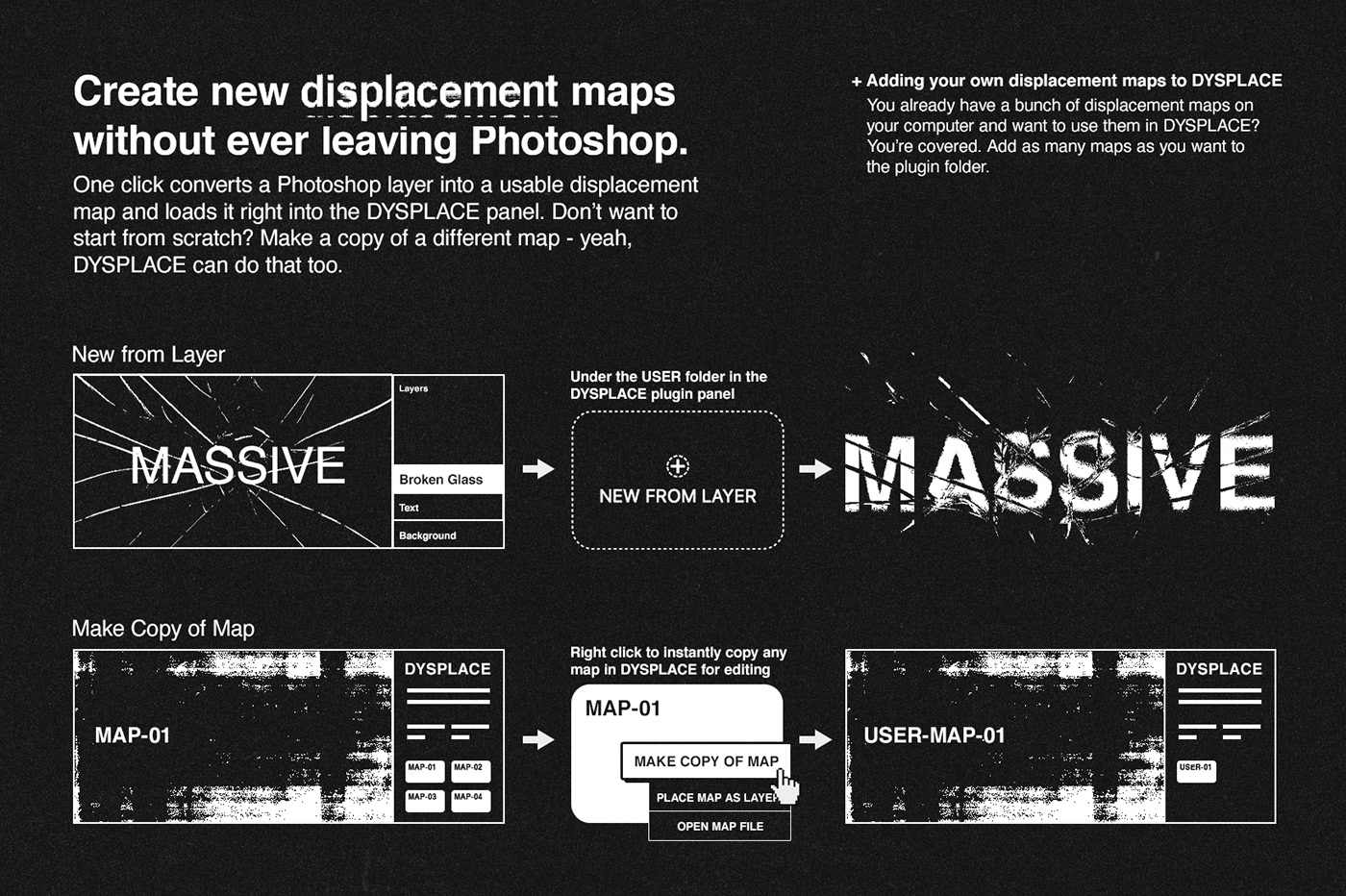 design displacement displacement map photoshop photoshop plugin design tools distortion effect assets tools