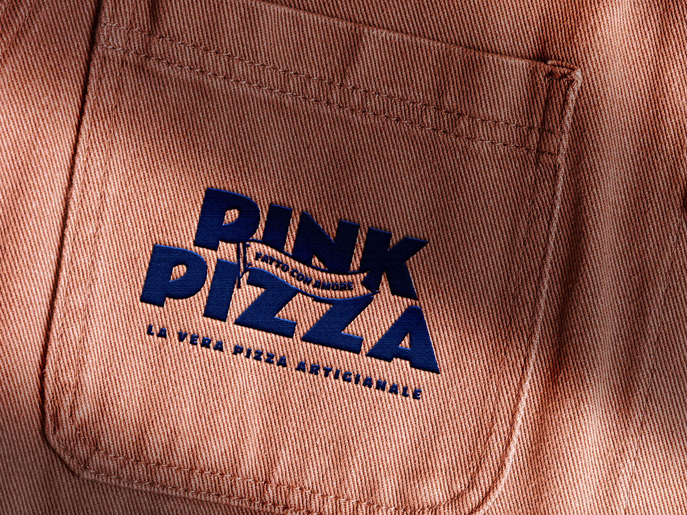 brand Brand Design Logo Design logos Packaging pink Pizza delivery Fast food Food 