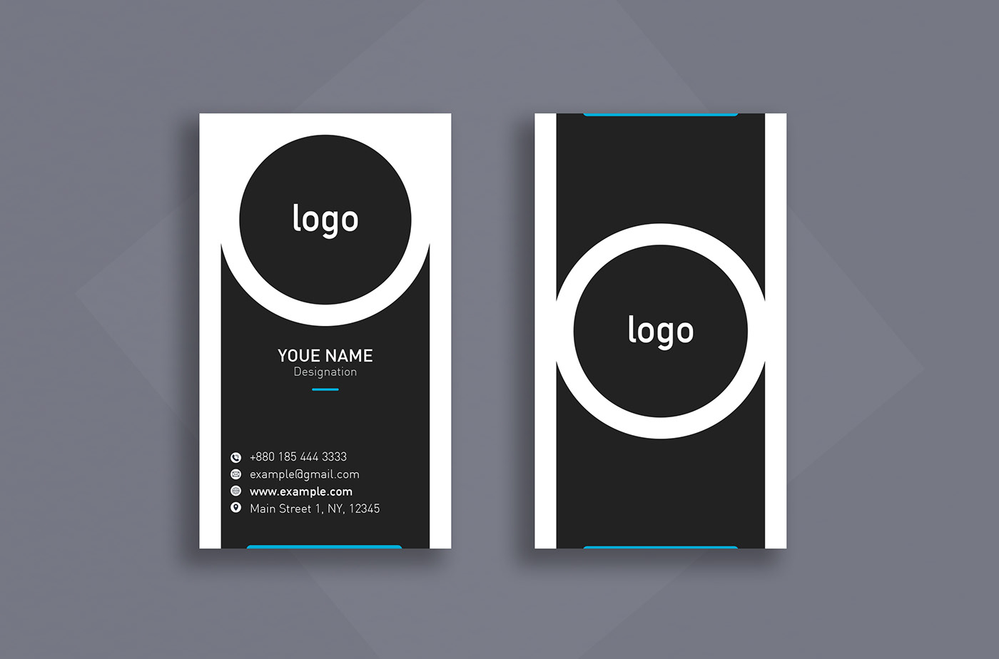 brand branding  business card company corporate design professional simple Stationery Unique