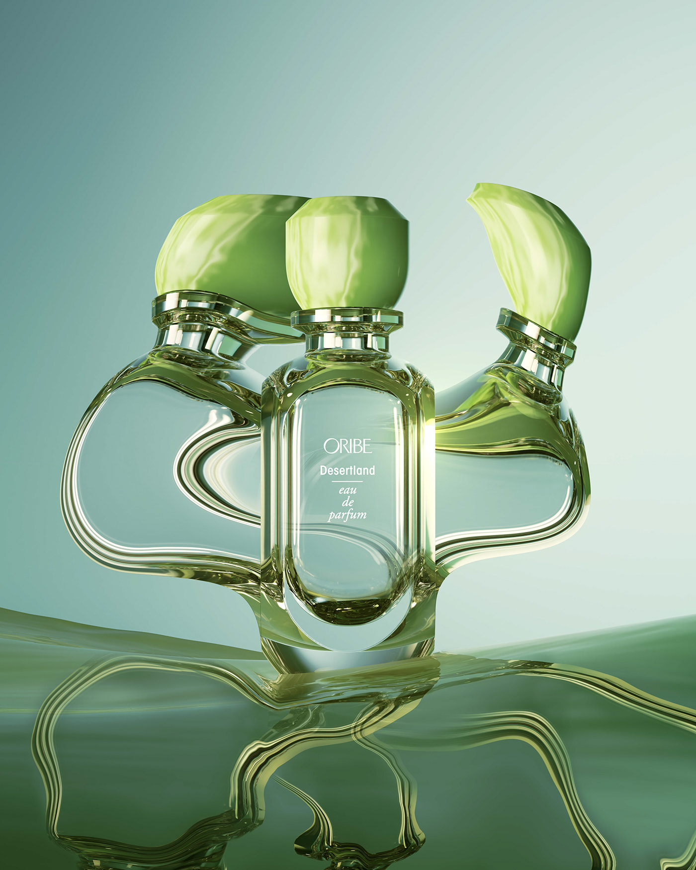 3D Advertising  animation  beauty bottle c4d campaign Fragrance oribe perfume