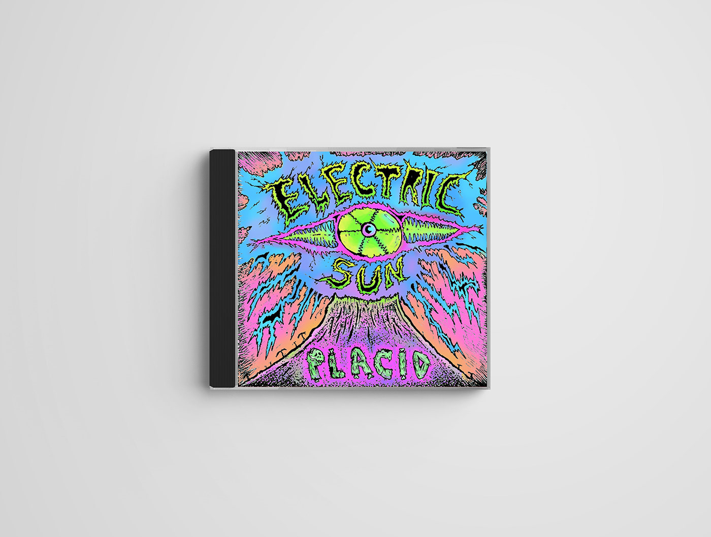 electric Colourful  neon custom typography vivid explosive bright