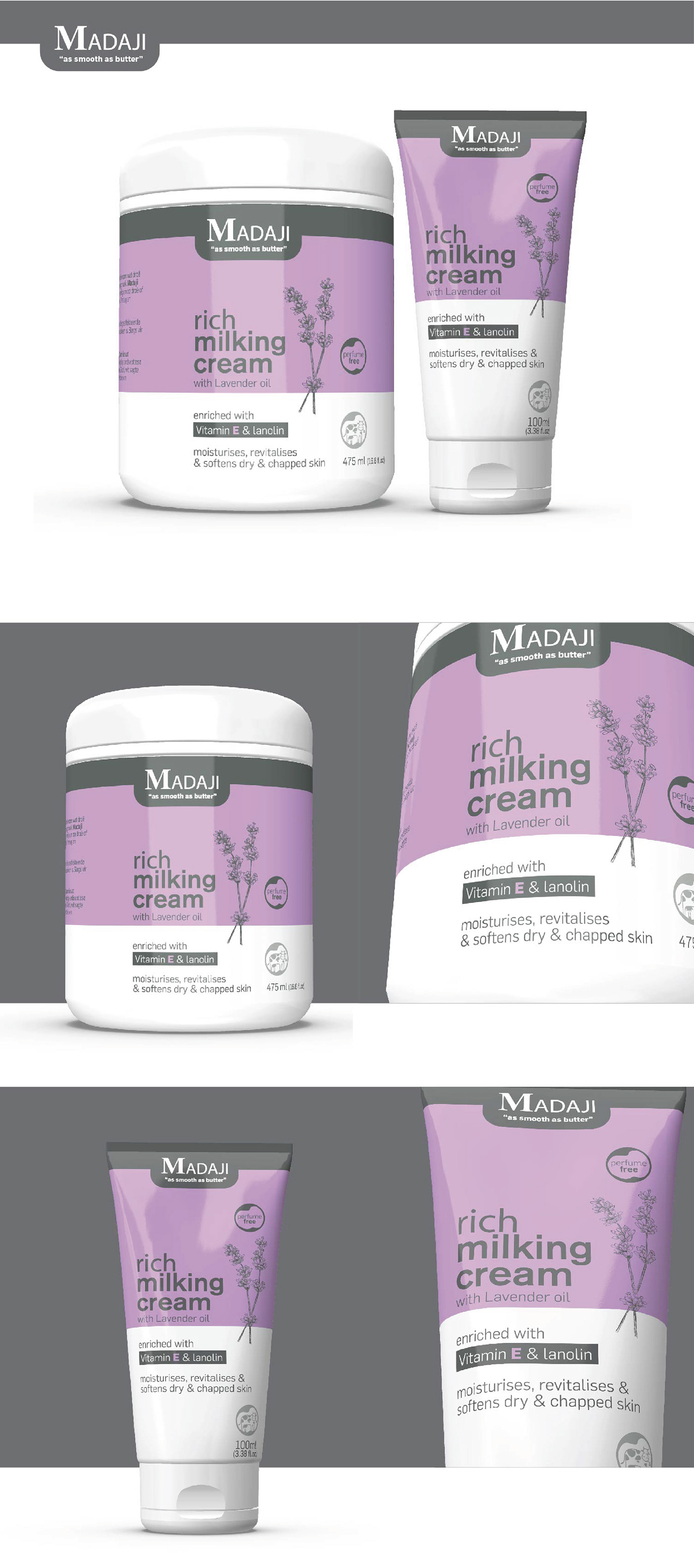Advertising  beauty cosmetics cream Creative Design Mockup package packaging design skincare