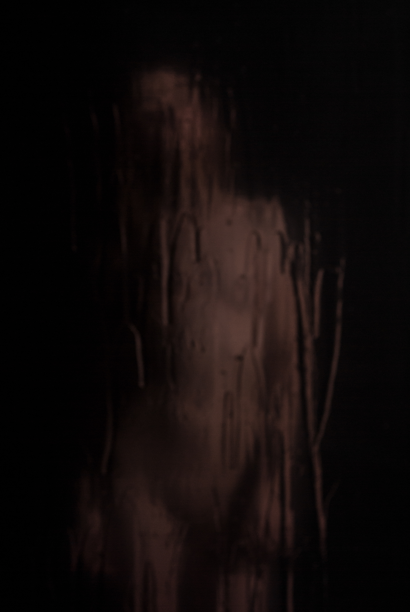 girl blurred Silhouette pose nude black nu impressionism