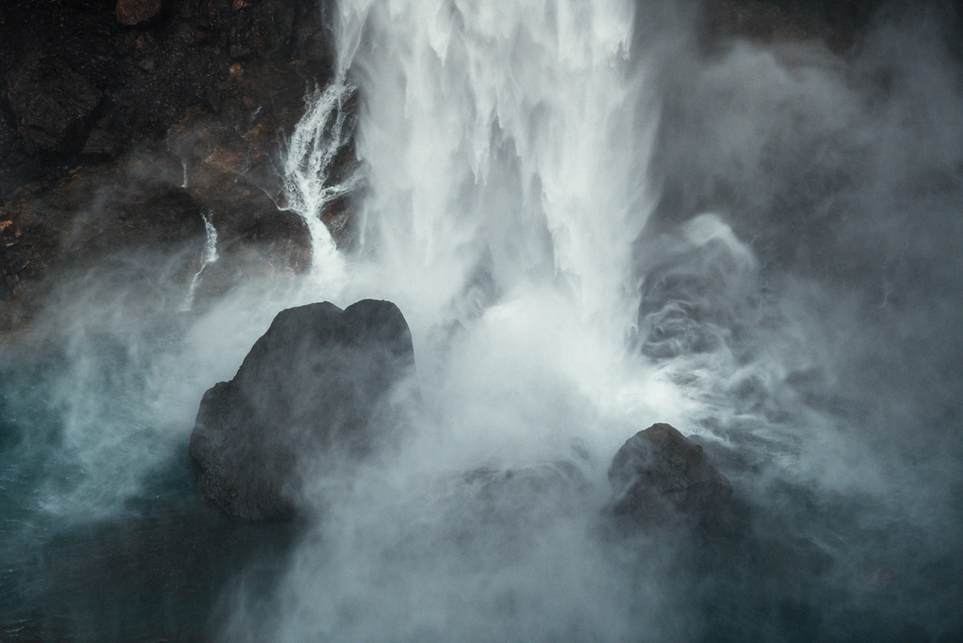 abstract dark fine art iceland Landscape landscape photography Moody river water waterfall