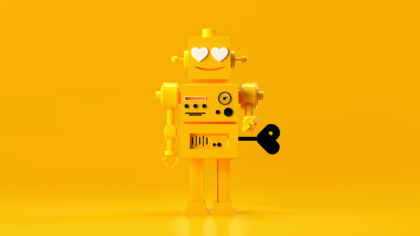 #3D #Branding #cgi #illustration #photoshop #retouch #robot  #toy #desing