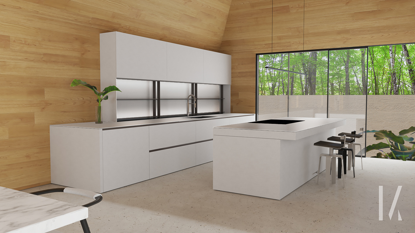 architecture cabin furniture house Interior interior design  minimal minimalist modern