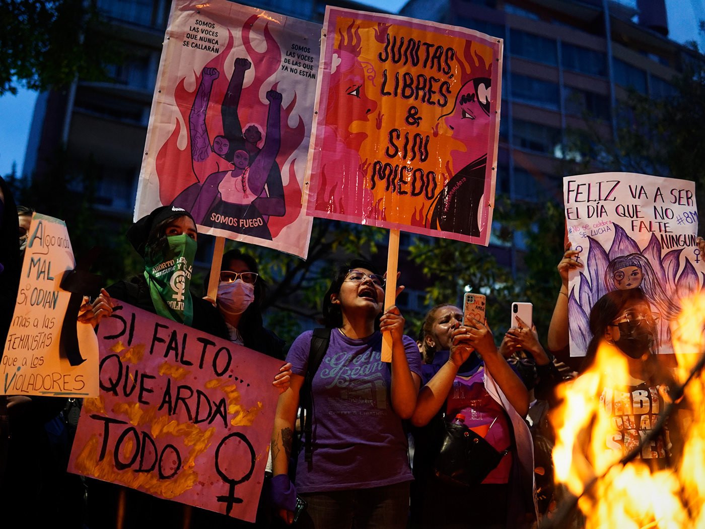8m feminism la paz bolivia mujer Ni una Menos people photopress protest women