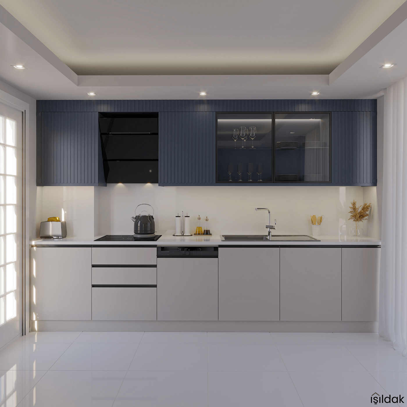 cabinet Interior architecture Render interior design  vray kitchen kitchendesign interiordesign house