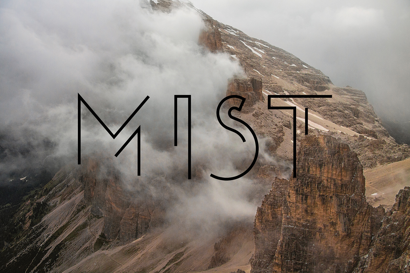 typography   Typeface mist Illustrator photoshop InDesign adobe lettering font graphic design 