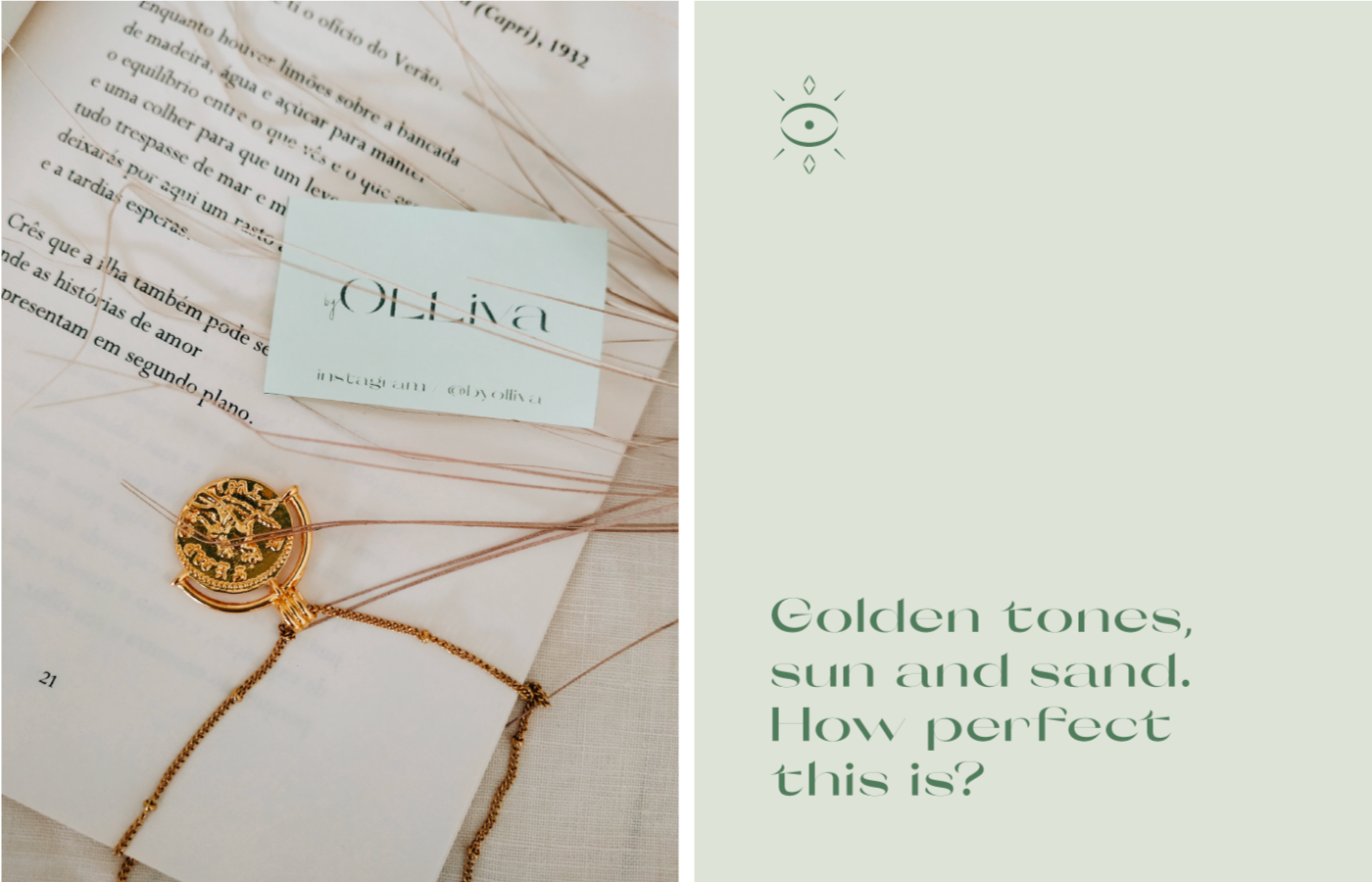 olivia byollivia green Ollive jewelry jewels branding  identity