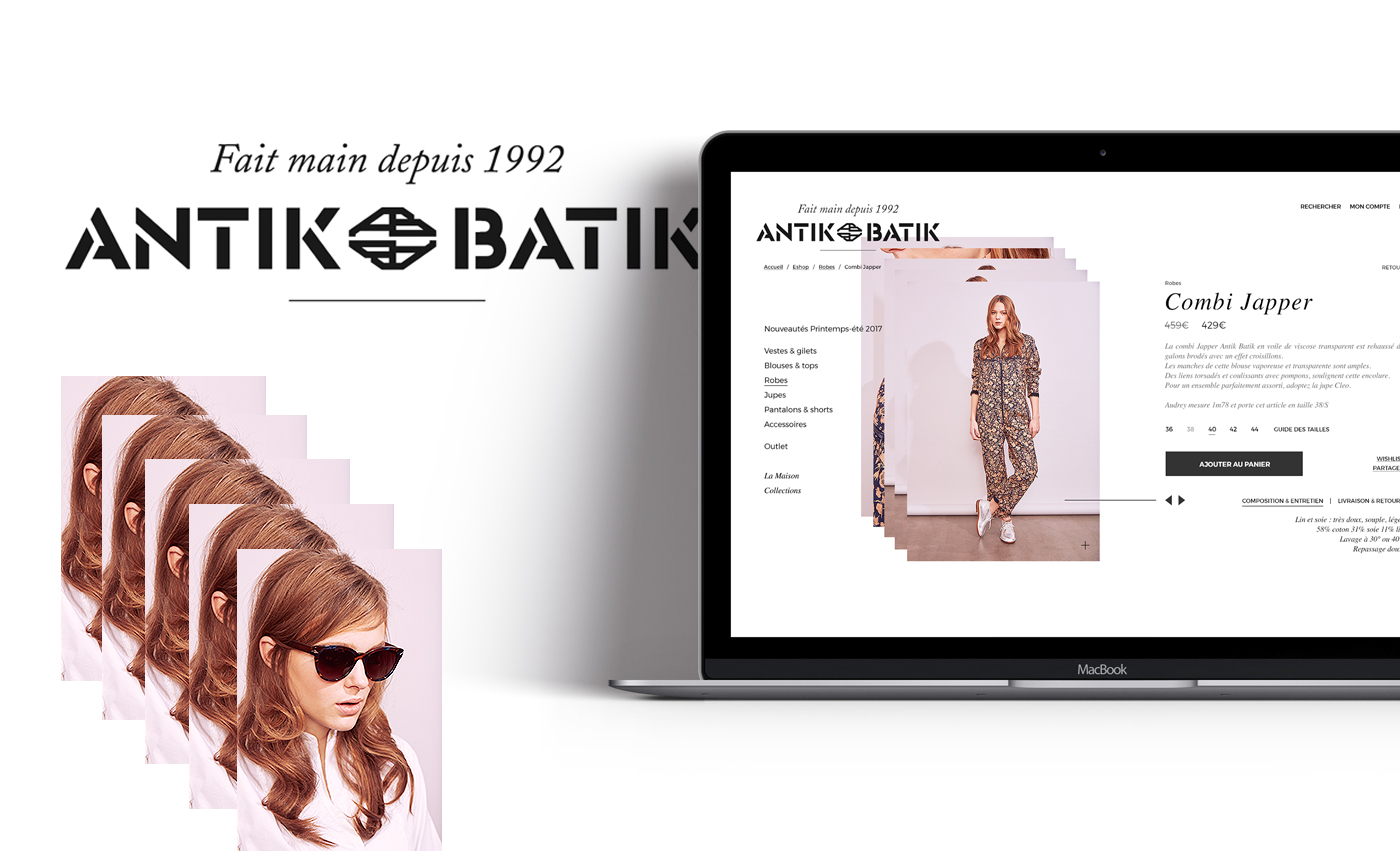 Refonte Webdesign Ecommerce eshop antikbatik antik batik estore site web