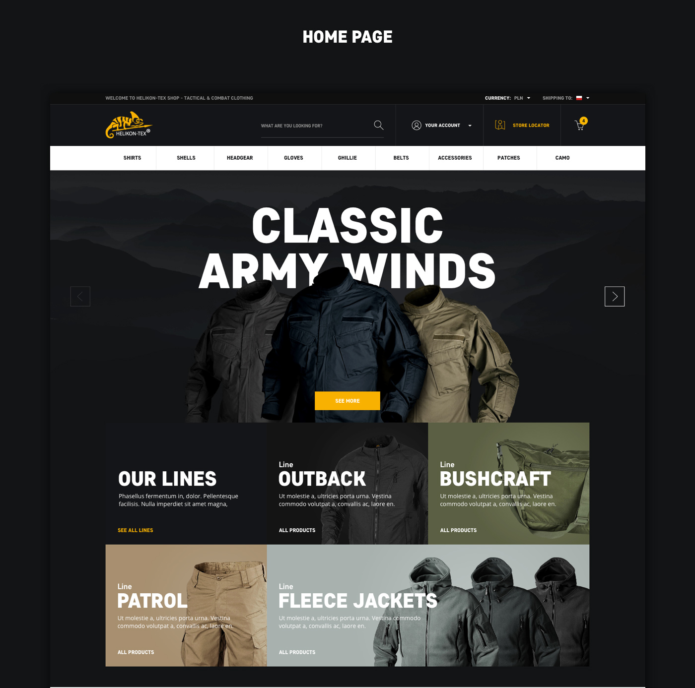 Ecommerce shop store Web animations buy Shopping Outdoor clothes mountain