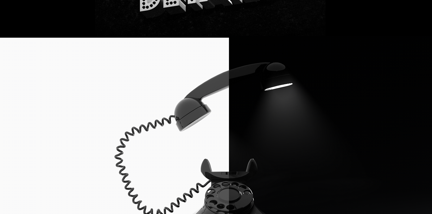 Retro phone Hipster black inspire Lamp desklamp Office home clever