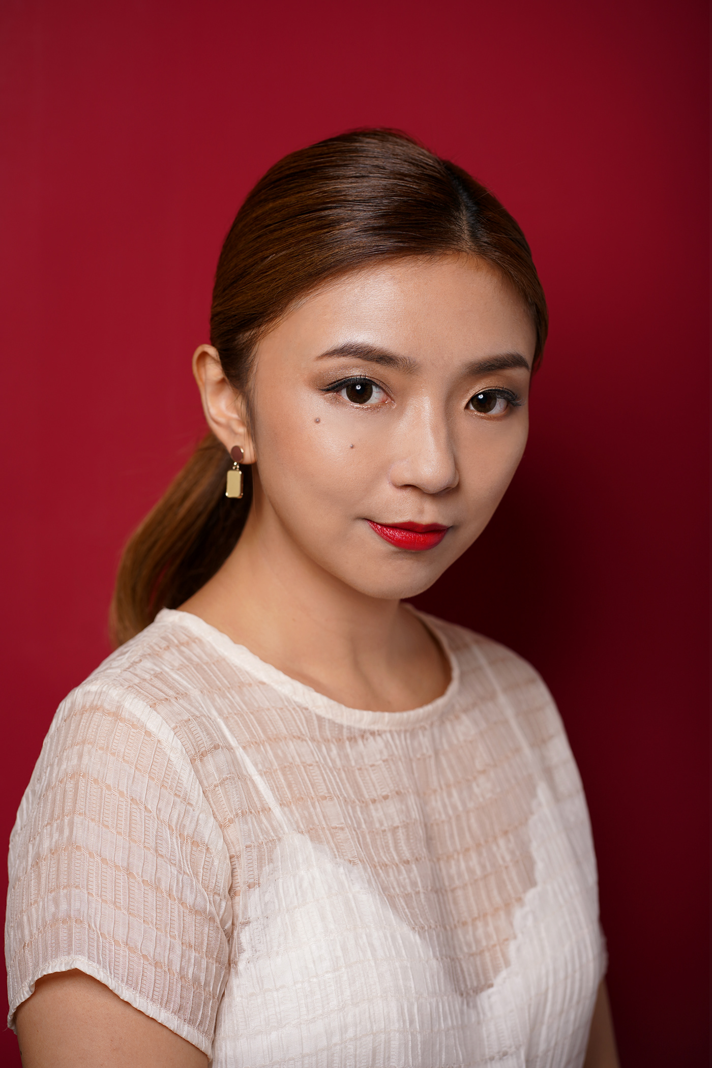 beauty editorial Fashion  hongkong makeup portrait red lips