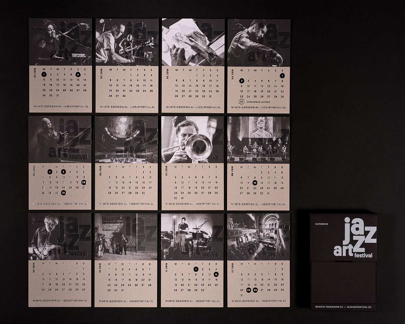2018 Jazz Calendar on Behance