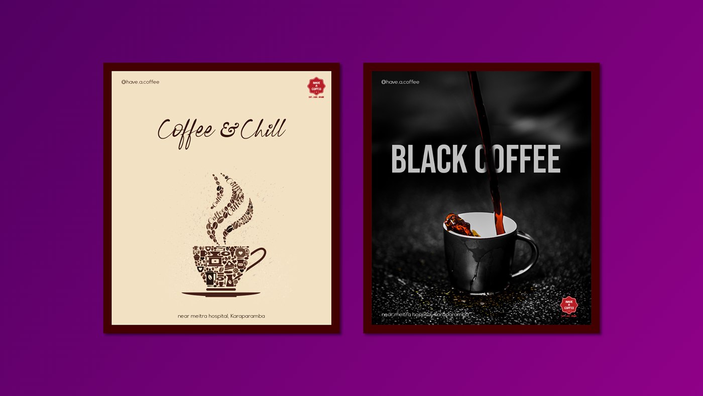 Coffee poster social media Have a Coffee cafetiria restuarant business instagram graphic Photography 