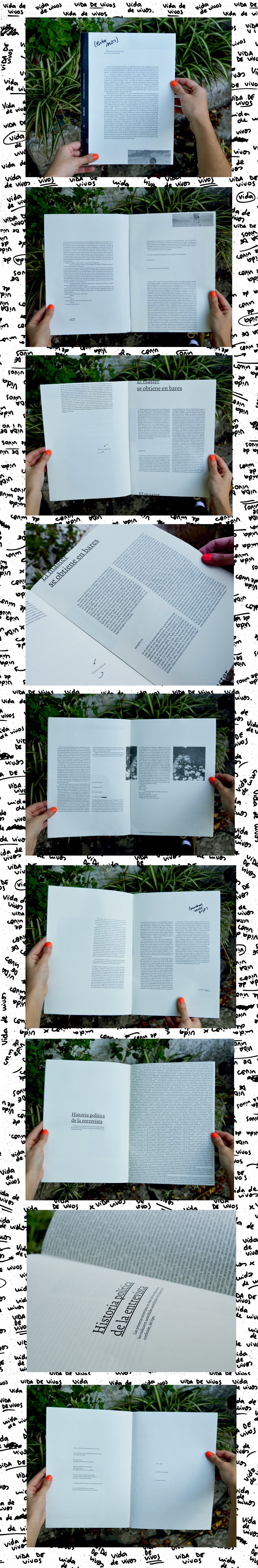 diseño editorial vida de vivos fasciculos manela catedra manela fadu uba edición entrevistas