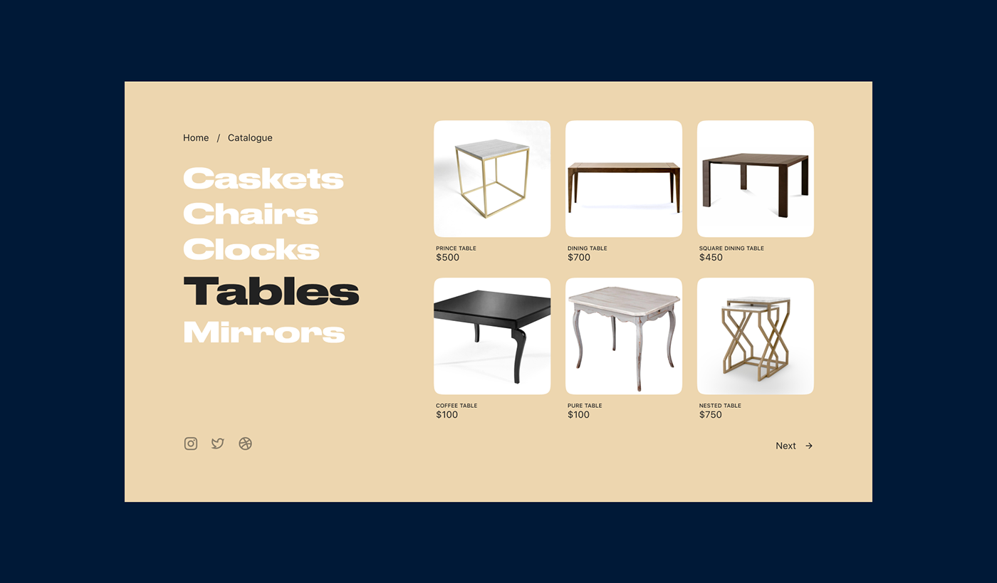 Web Design  UI/UX online store minimalistic typography   Web adaptive design