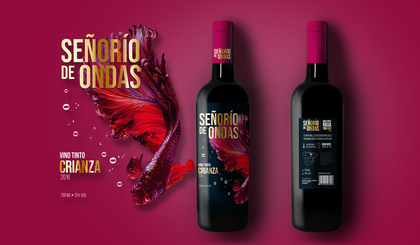 vine packaging design spanish premium