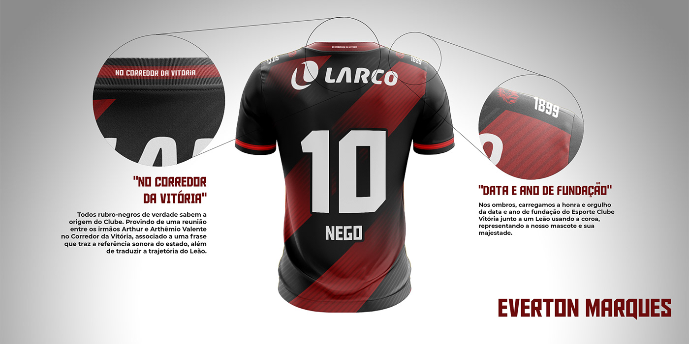 camisa design ecv futebol Mockup Vitoria