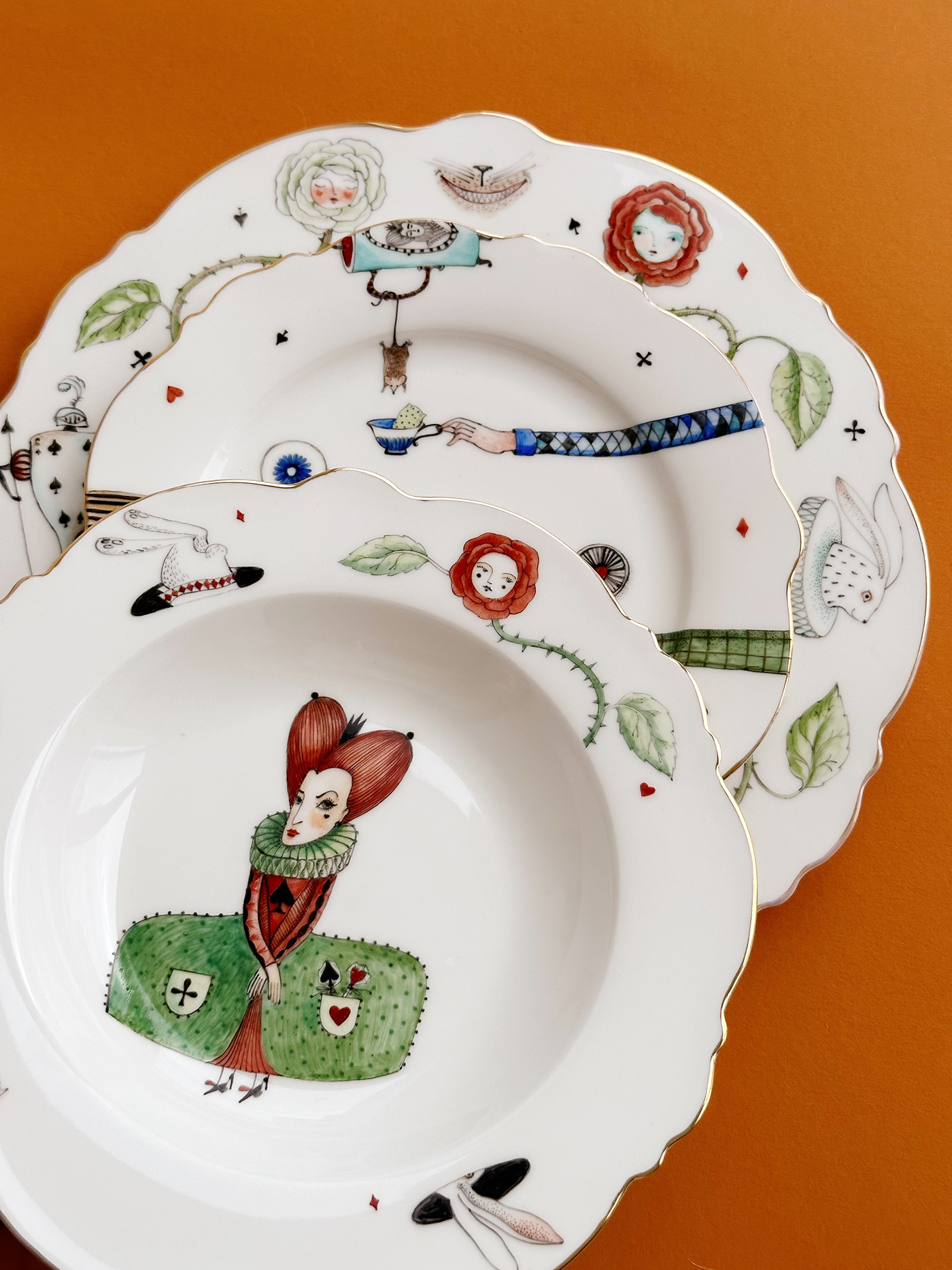 porcelain tableware painting  