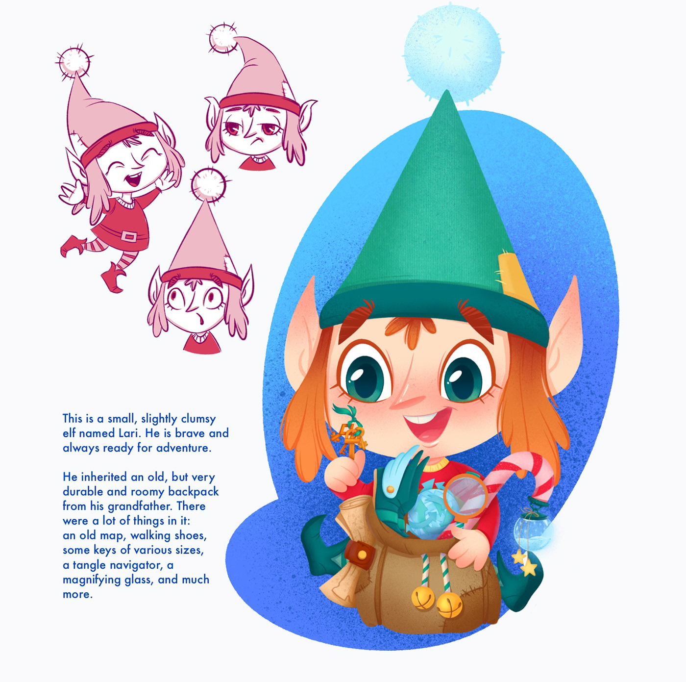 cartoon Character design  sketch digital illustration ILLUSTRATION  Christmas new year Character children book