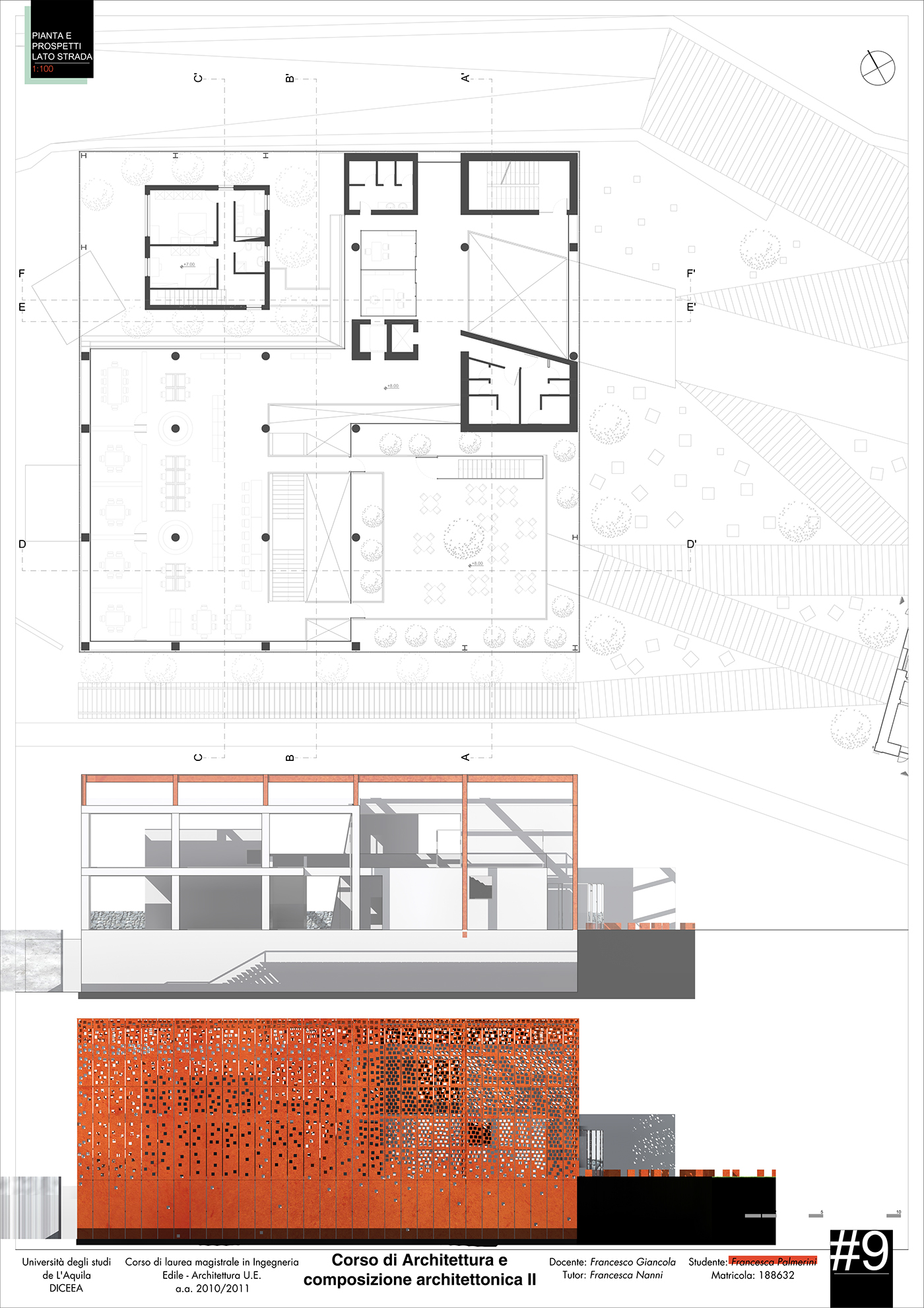 architecture library Render Corten Project Layout presentation