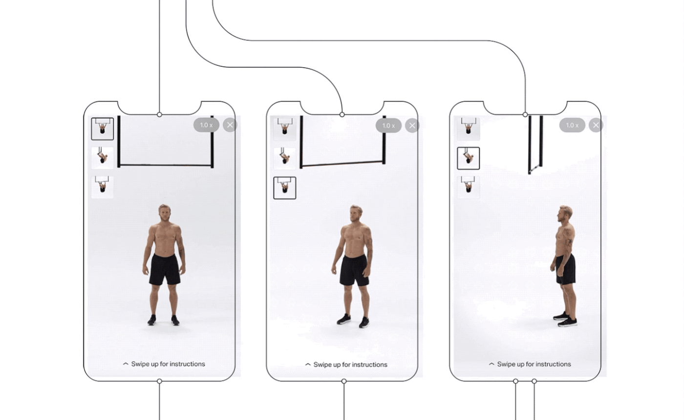 app Coach digital fitness interactive Slow motion training ux workout Experience